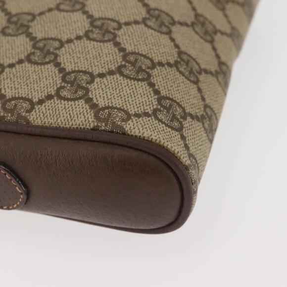 GUCCI GG Supreme Shoulder Bag PVC Beige Silver 001 58 6594 Auth 144076 - Picture 9 of 16